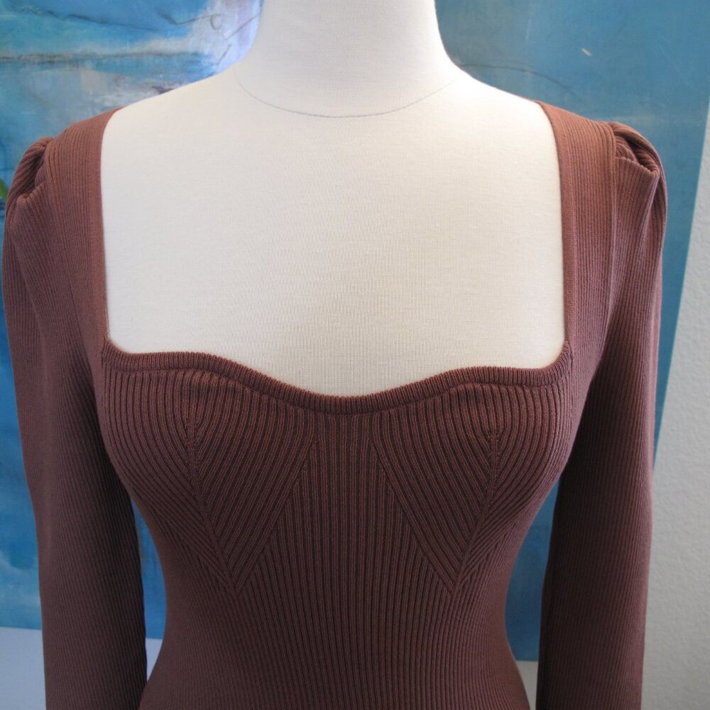 FASHION NOVA Alyssa Ribbed Midi Dress - Picture 5 of 8
